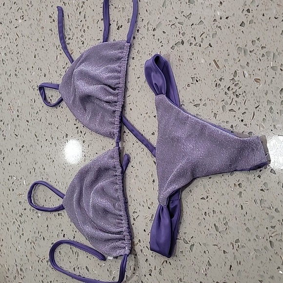 Purple sparkle bikini - Picture 1 of 4